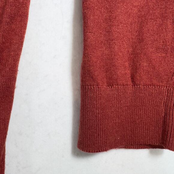 Foundry Supply Co V Neck Sweater Men 4XLT TALL Pullover Burnt Orange Biz Casual - Picture 6 of 10